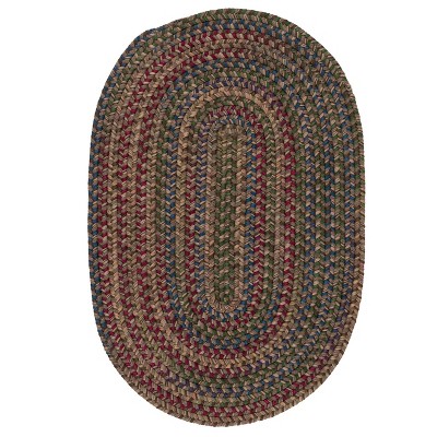 Colonial Mills Midnight Braided Rug, Java 2'x3', Oval Shape