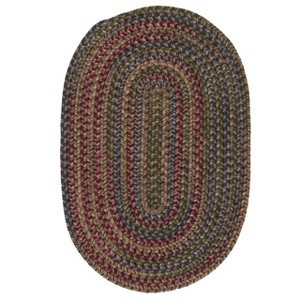 Colonial Mills Midnight Braided Rug, Java 2'x3', Oval Shape - 1 of 4