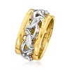 Ross-Simons Italian 2-Tone Sterling Silver Byzantine Ring - 3 of 4