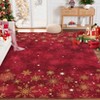 High-Quality  Pearl Velvet Polyester Washable Foldable Printed Rug XM-Christmas Romantic Decoration Soft and Durable Carpet - 2 of 4