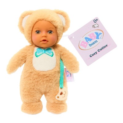 BABY Born Cozy Cuties Soft Baby Doll - Bear, Gray Eyes
