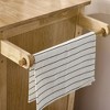 NicBex Mobile Kitchen Island Cart Multifunctional Kitchen Carts on Wheels with Storage with 3 Cabinets and 2 Drawers for Dining Rooms, Natural - 4 of 4