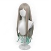Unique Bargains Women's Wigs 31" Grey Green with Wig Cap - 2 of 4