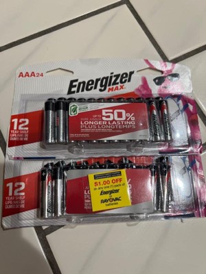 Energizer Max Aaa Batteries Alkaline : 24pk Battery Target 