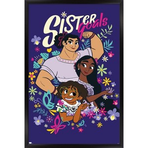 Trends International Disney Encanto - Sister Goals Framed Wall Poster Prints - 1 of 4