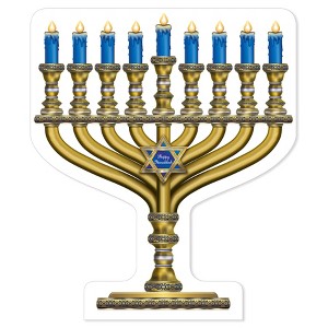 Beistle Menorah Stand-Up, 3' 6" x 35.75", (1/Box) Multicolored - 1 of 4