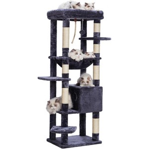 Heybly Cat Tree for Large Cats 20 lbs Heavy Duty,60 inches XXL Cat Tower for Indoor Cats - 1 of 3