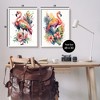 Stupell Industries Modern Tropical Flamingos Black Framed Giclee Art (Set of 2) - 3 of 4