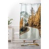 Deny Designs 83 Oranges Snow And Gold Pine Shower Curtain - 3 of 3