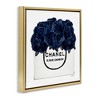 Stupell Industries Trendy Chic Navy Blue Roses, 18" x 18" - 3 of 4