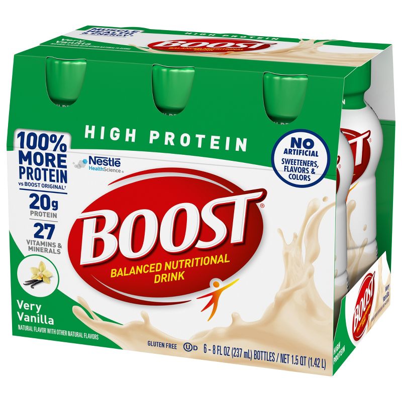 Boost High Protein Nutritional Shake - Vanilla - 6pk, 4 of 10