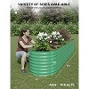 Raised Garden Bed, Galvanized Raised Planter Box, Easy Assembly, Outdoor Metal Planter Box for Vegetables, Fruits, Flowers - 3 of 4