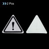 Unique Bargains Waterproof High-Visibility Warning Adhesive Reflective Triangle Labels 3.94" x 3.94" 2 Pcs - 3 of 4