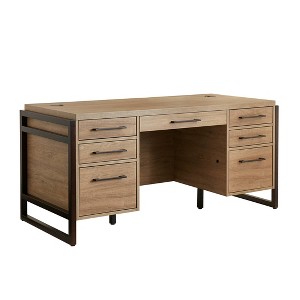 Mason Modern Wood Laminate Double Pedestal Executive Desk - Martin Furniture - 1 of 4