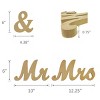 Wrapables Mr & Mrs Elegant Wooden Letter Wedding Sign, Party Decoration for Photos and Table - 3 of 3