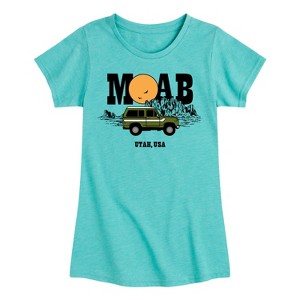 Girls' - Instant Message - Moab, Utah Fitted Short Sleeve Graphic T-Shirt - 1 of 4
