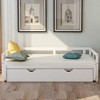 NicBex Wooden Twin Size Extendable Daybed with Trundle for Bedroom,Living Room,Apartment - 2 of 4