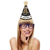 Big Dot of Happiness Disco New Year - Cone Party Hats - Groovy 2025 NYE Resolution Cone Party Hat for Kids and Adults - Set of 8 (Standard Size) - 3 of 4