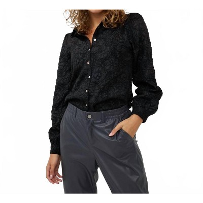 Women's Tone On Tone Floral Jacquard Blouse - ESQUALO
