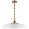 Nuvo Lighting Colony 1 - Light Pendant in  Matte White/Burnished Brass - 2 of 4
