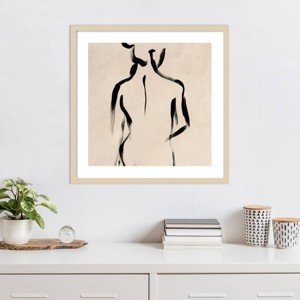 Amanti Art Abstracted Female Figure IV by June Erica Vess Framed Wall Art Print - 1 of 4