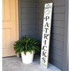 HomeRoots 72" White Black And Green Solid Wood Happy St Patrick's Day Porch Sign - 2 of 4