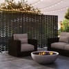 Costway 72”H x 48”W Metal Privacy Screen with Expansion Bolts & Connection Screws for Patio - 2 of 4