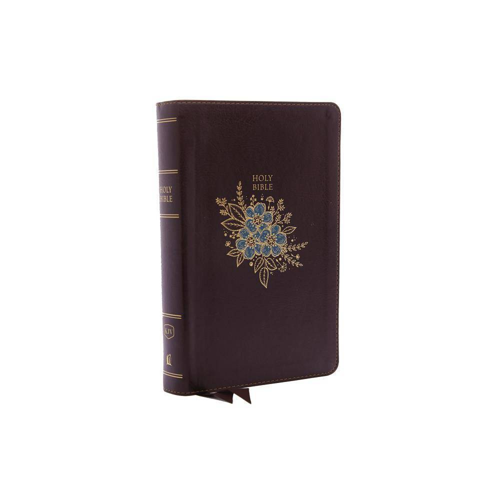 KJV, Deluxe Reference Bible, Personal Size Giant Print, Imitation Leather, Burgundy, Red Letter Edition - Large Print by Thomas Nelson