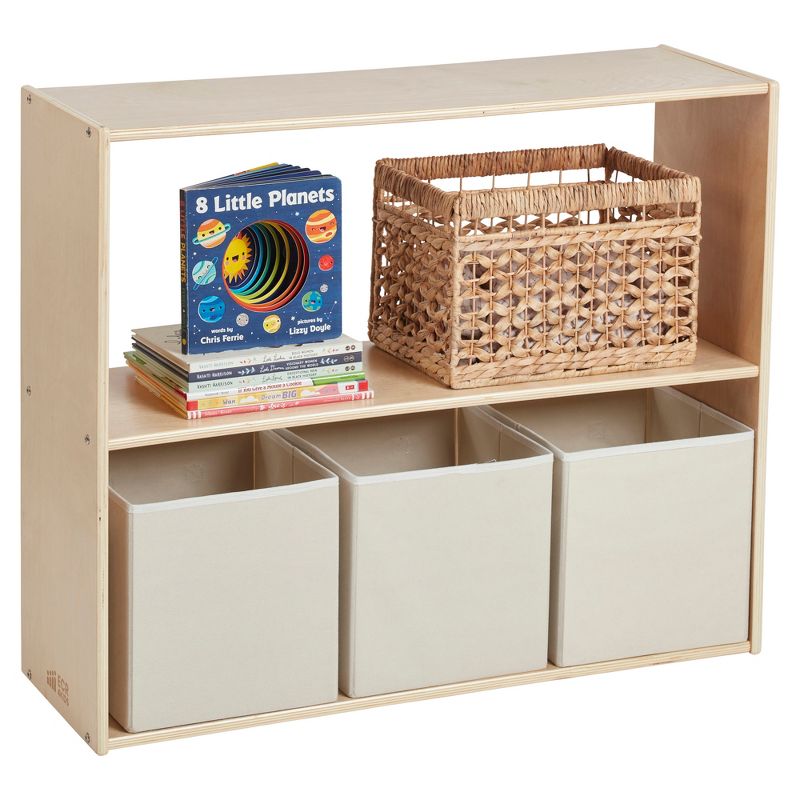 ECR4Kids Streamline 2-Shelf Storage Cabinet, 30in, Double-Sided, 3 of 10