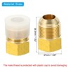 Unique Bargains Fit Air Gas Line Refrigeration Brass SAE 45 Degree Flare Plumbing Connectors - 2 of 4