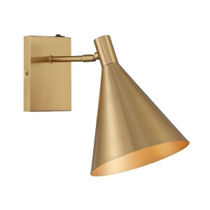 Savoy House Pharos 1 - Light Wall Light in  Noble Brass - 1 of 1