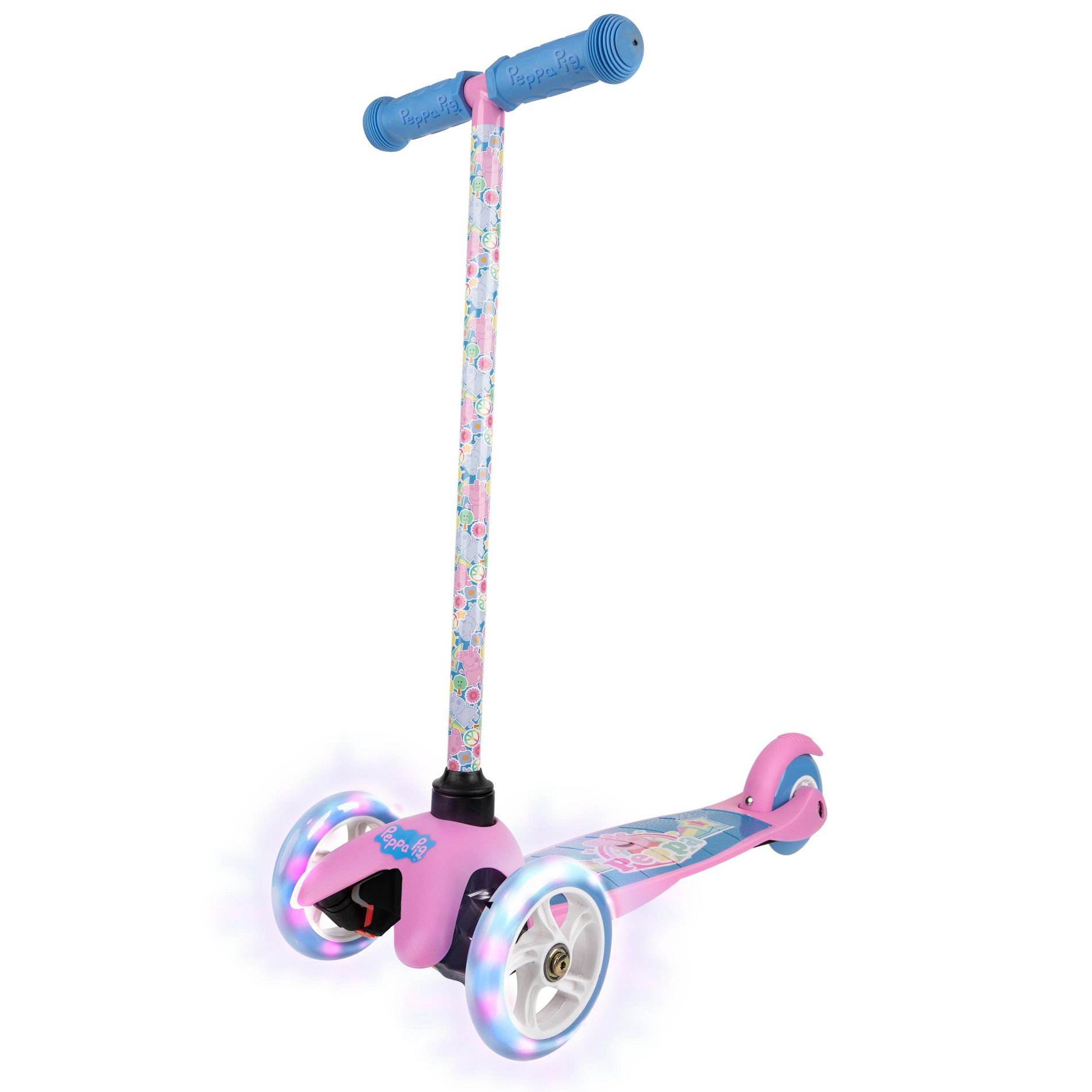 Peppa Pig 3 Wheel Tilt and Turn Light Up Scooter