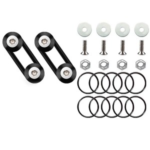 Itopfox 12PC Quick Release Bumper Clips for Front & Rear Bumpers Trunks Fenders Hatches, Hoods - Durable Aluminum Alloy with Custom NBR Rubber Rings - 1 of 4