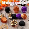 300 Pcs Halloween Foil Cupcake Liners Black Purple Orange Foil Metallic Cupcake Wrappers Halloween Party Standard for Halloween Party Birthday - 3 of 4