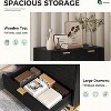 Drawer Storage Cabinet, Dresser for Bedroom, 53.5" Dresser Organizer with Metal Handle and Legs - 3 of 4