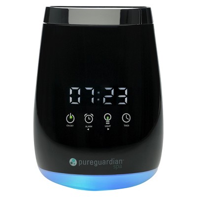 SPA260 Ultrasonic Cool Mist Deluxe Aromatherapy Essential Oil Diffuser with Touch Controls & Alarm Clock - PureGuardian