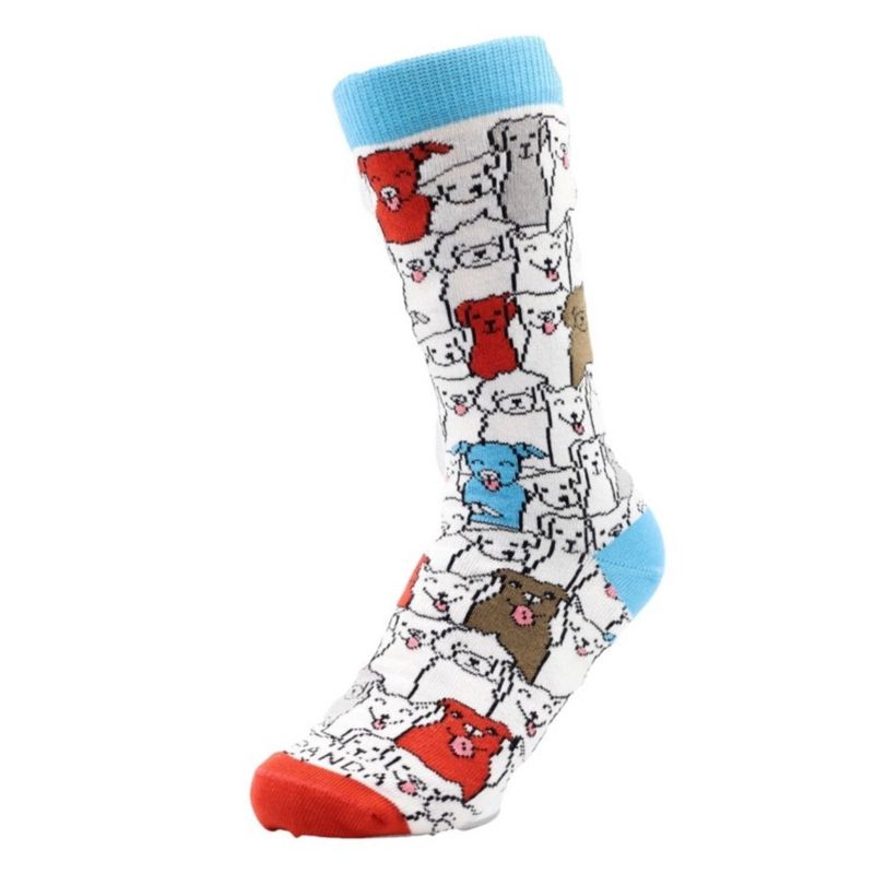 Colorful Surprise Dog Pattern Socks (Tween Sizes, Small) from the Sock Panda, 1 of 4