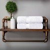 Luxury Cotton Heavyweight Ultra-Plush Bath Towel Set of 2 by Blue Nile Mills - 2 of 4