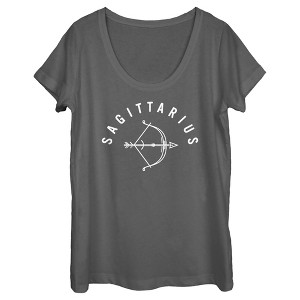 Women's Lost Gods Zodiac Sagittarius Line Symbol T-Shirt - 1 of 4