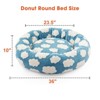 JOEJOY Dog Beds Large Sized Dog - Washable Furry Pet Beds, Round Orthopedic Corduroy Fleece Puppy Beds with Removable Zipper Cover - 3 of 4