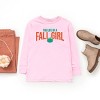The Life Of A Fall Girl Puff/Glitter - Kids Youth Long Sleeve Tee and Kids Toddler Long Sleeve Tee - 3 of 4