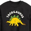 Boys' - Instant Message - Tacosaurus Graphic Long Sleeve Fleece Sweatshirt - 2 of 4