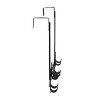Spectrum Diversified Flower Over The Door 5 Hook Rack: Metal & Wood Utility Storage, Portable Universal Organizer - 4 of 4