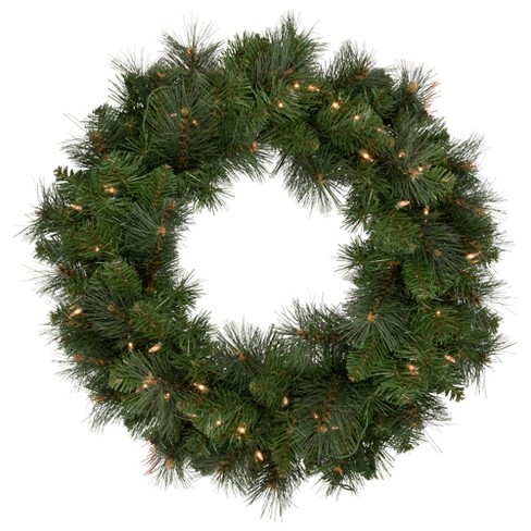Northlight Mixed Beaver Pine Artificial Christmas Wreath, 24-inch ...