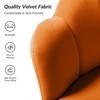 Yves Living Room Accent Chair Comfy Barrel Chair with Golden Metal Legs | Karat Home - 4 of 4