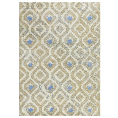 Modern Rug Non Slip Low Pile Rug Soft Stain Resistant Throw Floor Cover Foldable Indoor Carpet for Living Room Bedroom