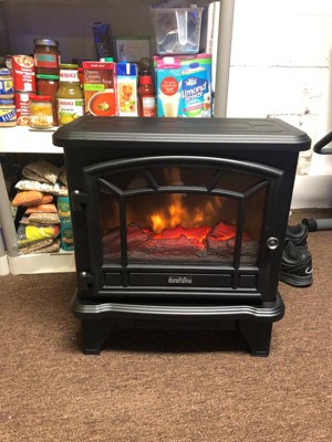 Duraflame 550 Black Infrared Freestanding Electric Fireplace Stove With  Remote Control - Dfi-550-22 : Target