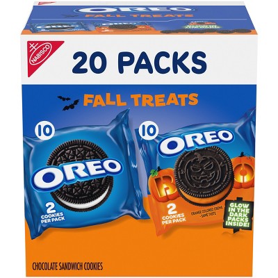 Oreo Fall Treats Trick or Treat Halloween Cookies Variety Pack - 18oz/20ct