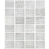 Wrapables Holographic Nail Stickers Metallic Letters, Numbers & Patterns Nail Stickers Nail Art (24 sheets) - 2 of 4