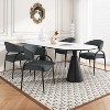 Christopher Knight Home Silas Upholstered Armrest Dining Chairs with Metal Legs (Set of 4) - 2 of 4